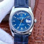 Swiss Replica V3 Upgrade Rolex Oyster Perpetual Day Date 36 MM Blue Dial 904L Steel 2836-2 Watch